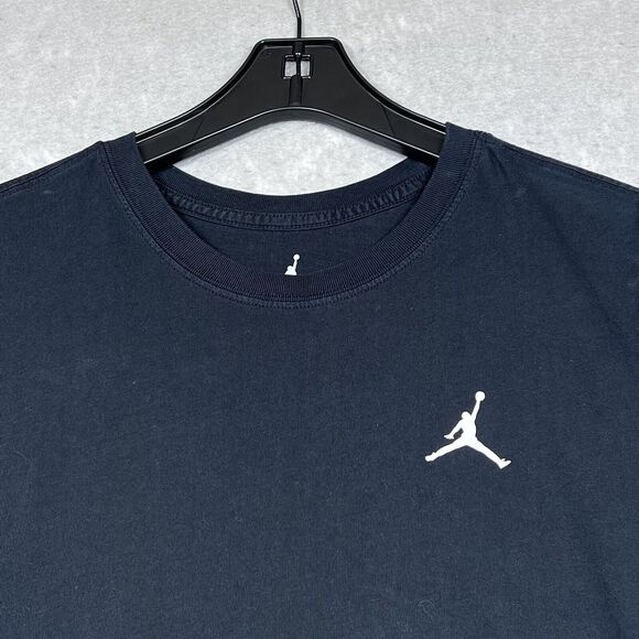 Air Jordan Shirt Mens Large 1 Blk Wht 1985 Jumpman Gym 23 Ali The Champ Style - Picture 4 of 14